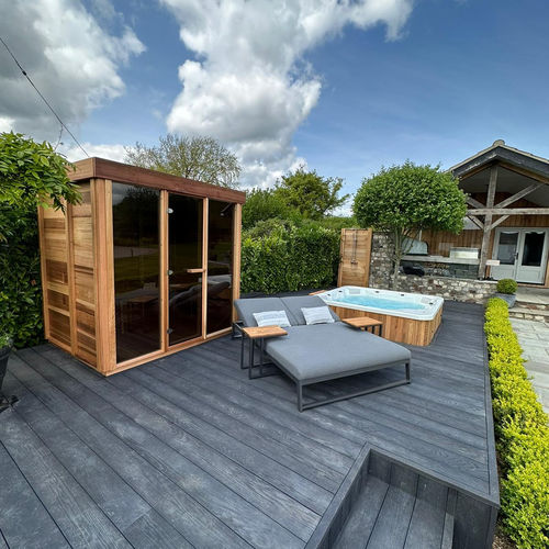 Sauna für Privatgebrauch - 7FTx6FT - Urban Cedar Hot Tubs and Saunas - Glas / rote Zeder / für den Außenbereich