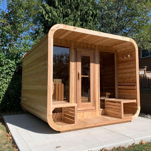 Sauna für Privatgebrauch - 8FTx7FT - Urban Cedar Hot Tubs and Saunas - Glas / rote Zeder / für den Außenbereich