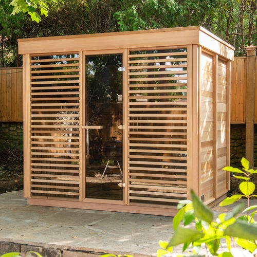 Sauna für Privatgebrauch - 9FTx7FT - Urban Cedar Hot Tubs and Saunas - Glas / rote Zeder / für den Außenbereich