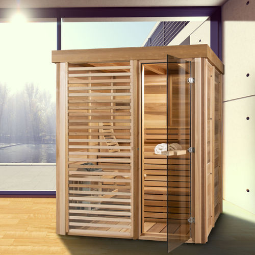 Sauna für Privatgebrauch - Compact 6FTx6FT - Urban Cedar Hot Tubs and Saunas - Glas / rote Zeder / für den Innenraum