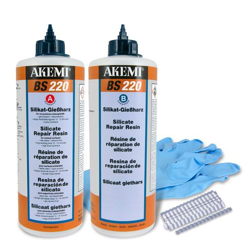 Epoxid-Dichtungsmasse - BS 220 - Akemi - Mineralbasis / selbstklebend / für Boden