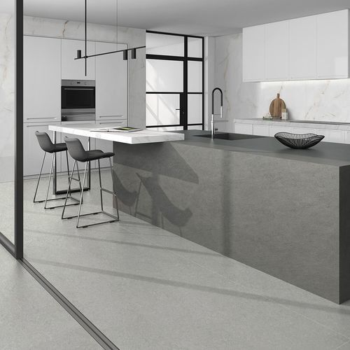 Feinsteinzeug-Steinplatte - BASALT  - Arklam - für Fußboden / für Wand / für Arbeitsplatte