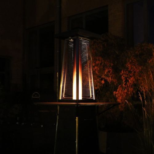Pellet-Patioheizung - SKYFIRE - Vulcano France - bodenstehend / für professionellen Einsatz / vertikal