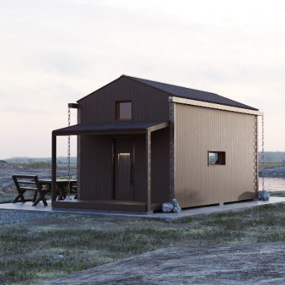 Fertigbauhaus - W-1 - Y-HOME - Modul / modern / mit Terrasse
