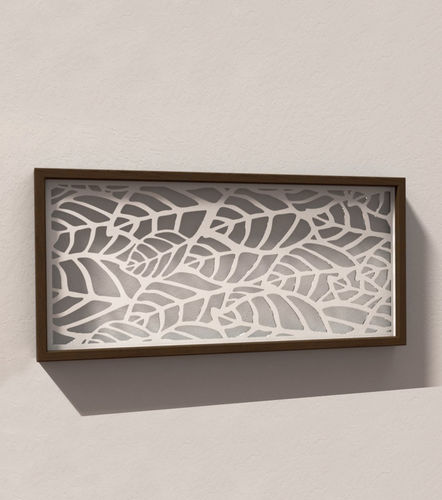 Dekorplatte für Wand - Quadro design Tramax Fylla - Laserplanet - Holz / Methacrylat / für Privatgebrauch