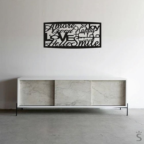 Dekorplatte für Wand - Quadro design Tramax Parole+ - Laserplanet - Methacrylat / für Privatgebrauch