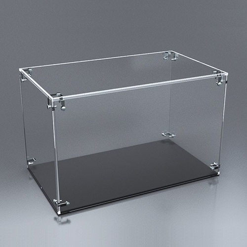 Moderne Vitrine - Teca Boxx - Laserplanet - freistehend / Glas