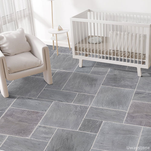 Sandstein-Fliesen - KANDLA - Uway Stone India Pvt Ltd - matt / Antikoptik / für den Innenraum