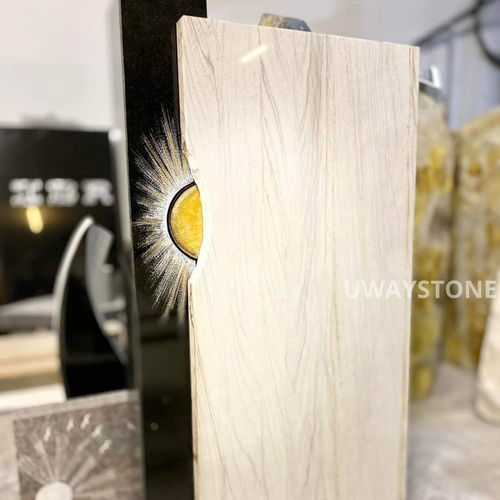 Granitsteinplatte - SILVER MACAUBAS - Uway Stone India Pvt Ltd - für Wand / für Fassadenverkleidung / Innenbereich
