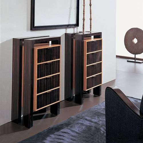 Moderne Kommode - I 1316 - ANNIBALE COLOMBO - Kirschbaum / Ebenholz / rechteckig