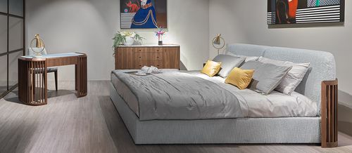 Doppelbett - Donatello - ANNIBALE COLOMBO - modern / Polster / Kopfteil
