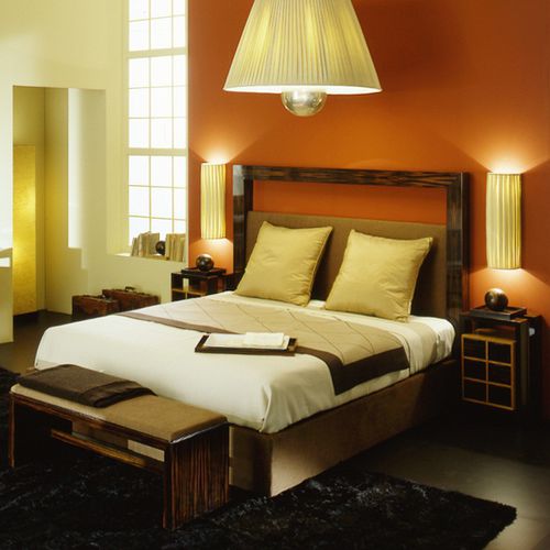 Doppelbett - G1324 - ANNIBALE COLOMBO - modern / gepolstertes Kopfteil / Ebenholz