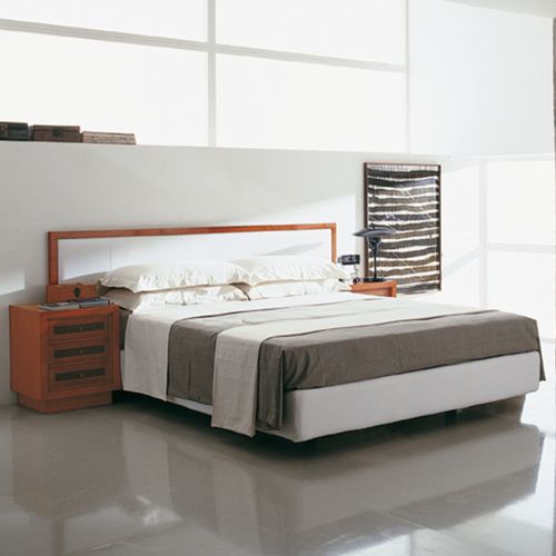 Doppelbett - G1246 - ANNIBALE COLOMBO - modern / mit Nachttisch / Kirschbaum