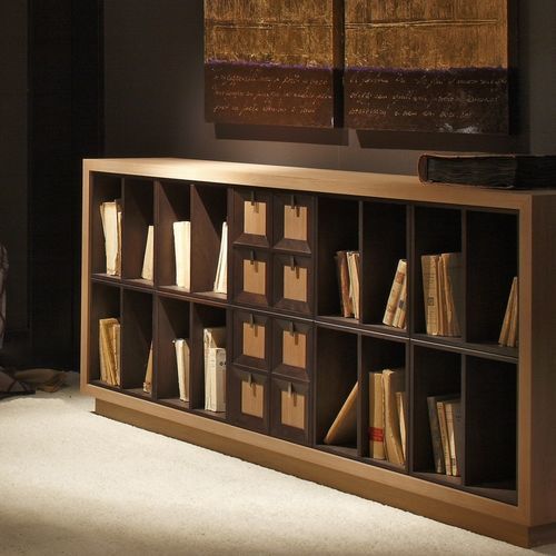 Modul-Bücherregal - W1393 - ANNIBALE COLOMBO - modern / Holz / maßgefertigt