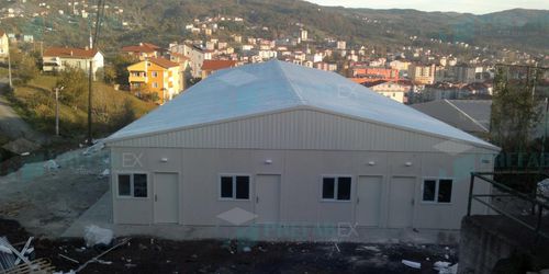Fertigbau-Gebäude - 238  - prefabex - Modul / Holz / Holzkonstruktion