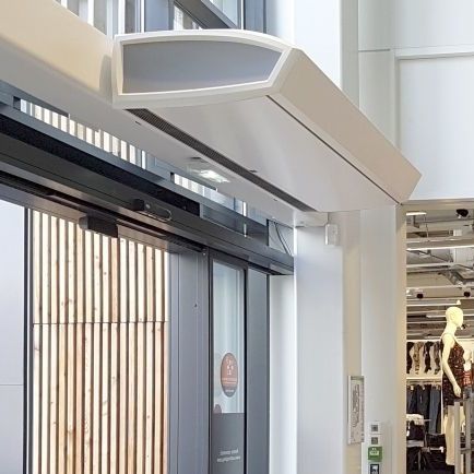 Wandmontierter Luftschleier - SR DX - BIDDLE - für professionellen Gebrauch / für Einzelhandel