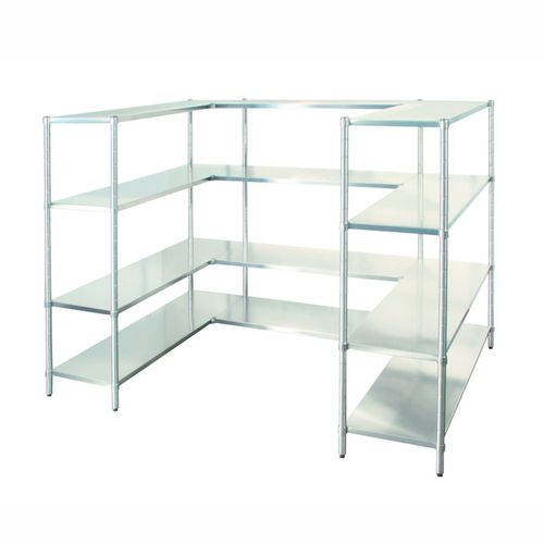 Selbsttragendes Regal - SCBF40509 - QUATRO S.R.L. - modern / Edelstahl / für Gewerbegebrauch