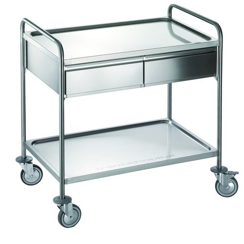 Wagen für Gastronorm-Behälter - CS962-2CP - QUATRO S.R.L. - für Profiküchen / Edelstahl