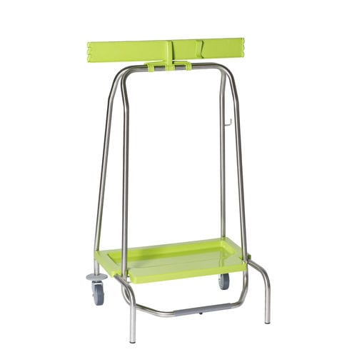 Abfallsack-Halter / für Küche - W40-2R - QUATRO S.R.L. - bodenstehend / auf Beinen / Edelstahl