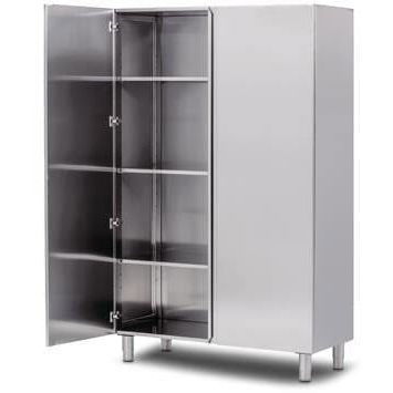 Moderner Kleiderschrank - AGMA ARREDO INOX PROFESSIONALE SRL A SOCIO UNICO - Edelstahl / mit Schwingtür / für Gewerbegebrauch