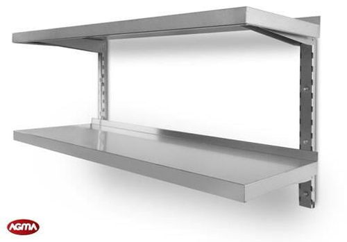 Wandmontiertes Regal - AGMA ARREDO INOX PROFESSIONALE SRL A SOCIO UNICO - modern / Edelstahl / mit Stauraum