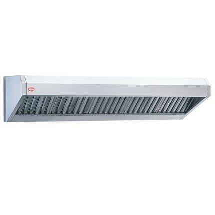 Wandabzugshaube - AGMA ARREDO INOX PROFESSIONALE SRL A SOCIO UNICO - Profi / Umluft / mit integrierter Beleuchtung