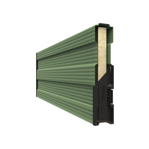 Lärmschutzwand mit modularen Platten - INSA P81 DA - Insametal - galvanisiertem Stahl / Steinwolle / für Straßen