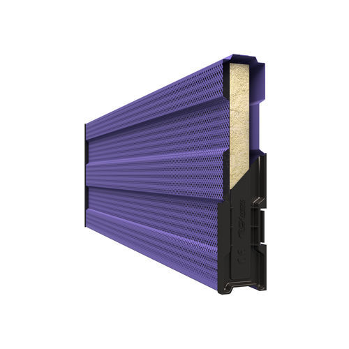 Lärmschutzwand mit modularen Platten - INSA P68 DA - Insametal - galvanisiertem Stahl / Steinwolle / für Straßen
