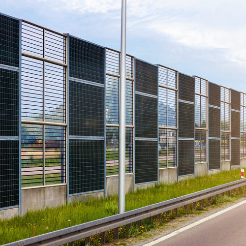 Lärmschutzwand mit modularen Platten - INSA PMMA-15R - Insametal - Nylon / PMMA / für Straßen