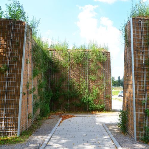 Lärmschutzwand mit modularen Platten - INSA TERRA - Insametal - Polypropylen / für Straßen / Stahlstrukturen