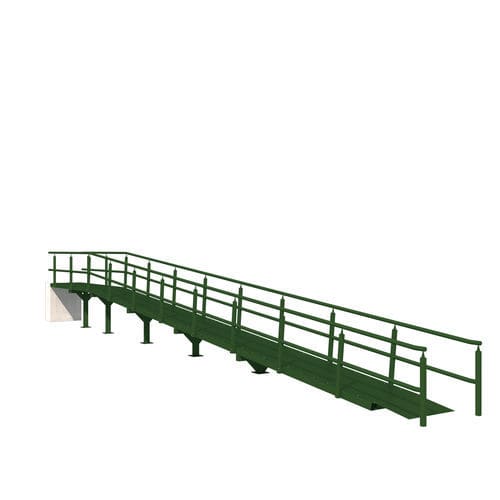 Zugangsrampe / galvanisiertem Stahl - Insametal - für Schwellen