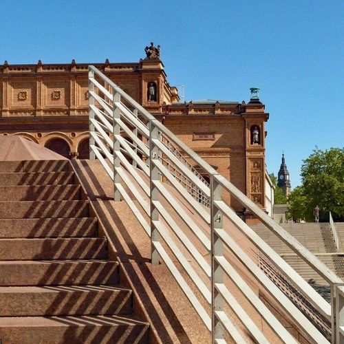 Geländer / galvanisiertem Stahl - INSA-21 - Insametal - mit Stangen / für Außenbereich / für Treppen