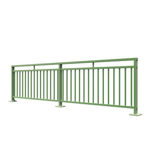 Geländer / galvanisiertem Stahl - INSA-22 - Insametal - mit Stangen / für Außenbereich / für öffentliche Bereiche
