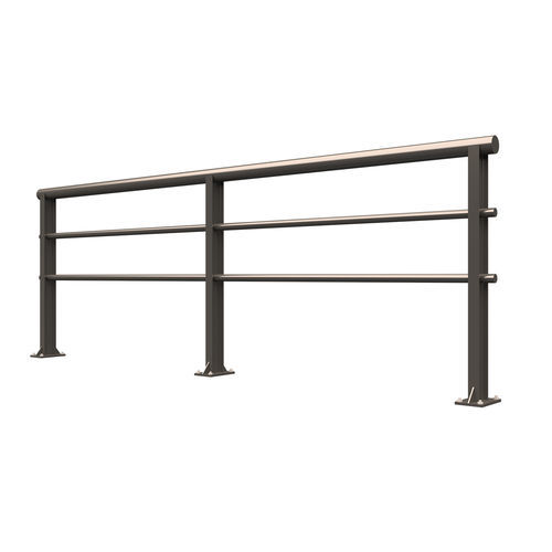 Geländer / galvanisiertem Stahl - INSA-24E - Insametal - mit Stangen / für Außenbereich / für öffentliche Bereiche