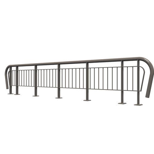 Geländer / galvanisiertem Stahl - INSA-36 - Insametal - mit Stangen / für Außenbereich / für öffentliche Bereiche