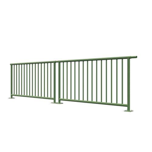 Geländer / galvanisiertem Stahl - INSA-38 - Insametal - mit Stangen / für Außenbereich / für öffentliche Bereiche
