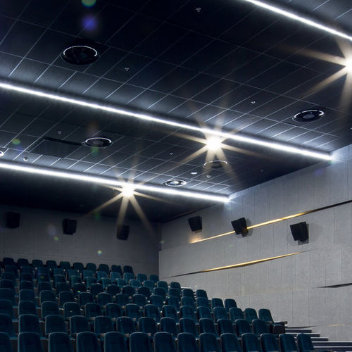 Mineralfaser-Zwischendecke - AMF THERMATEX Alpha Colour - Knauf Ceiling Solutions - aus Fliesen / für den Innenraum / Akustik