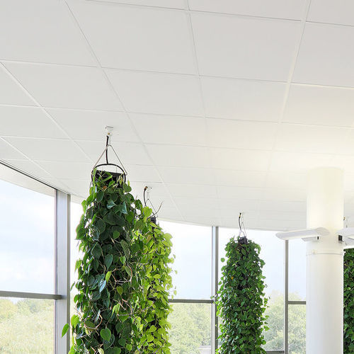 Mineralfaser-Zwischendecke - Armstrong PERLA OP 0.95 - Knauf Ceiling Solutions - aus Fliesen / für Büro / für den Innenraum