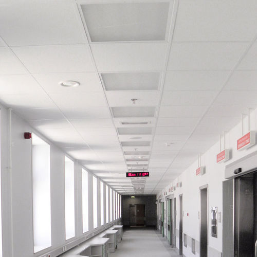 Mineralfaser-Zwischendecke - AMF THERMATEX Thermaclean - Knauf Ceiling Solutions - Vinyl / aus Fliesen / für den Innenraum