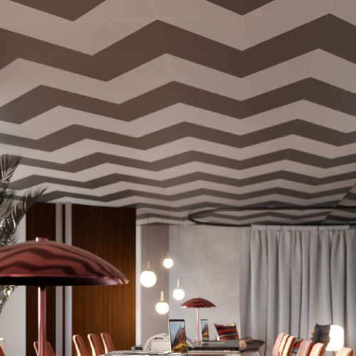 Metallzwischendecke - Creative - Knauf Ceiling Solutions - aus Fliesen / für Büro / für den Innenraum