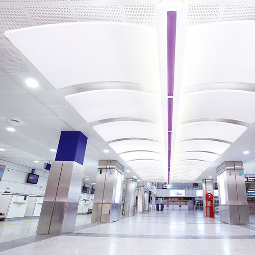 Metallzwischendecke - Sonic Arc - Knauf Ceiling Solutions - Platten / für Büro / für Konferenzraum