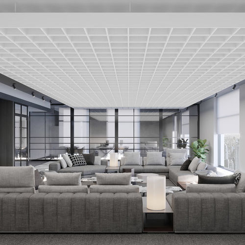 Metall-Akustikbaffel - Sky  - Knauf Ceiling Solutions - deckenmontiert / rechteckig / Dekor