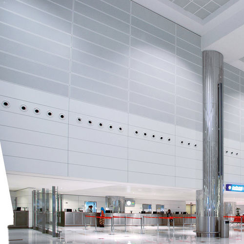Akustik-Wandpaneel - Horizon 1000 / 1100 - Knauf Ceiling Solutions - Metall / rechteckig / perforiert