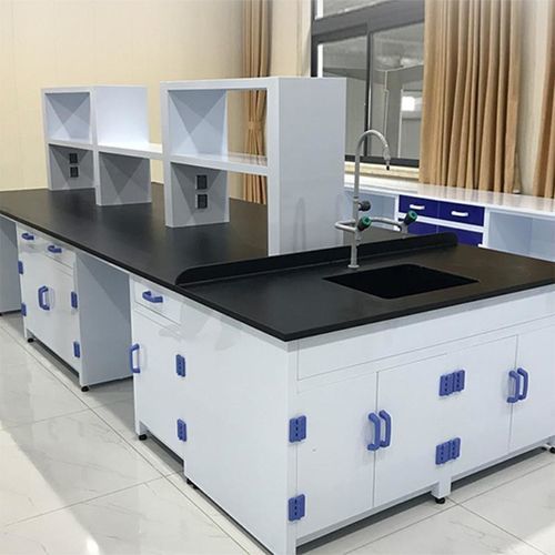 Stil-Arbeitstisch - LABORATORY PRO - Changzhou Zhongtian Fire-proof Decorative Sheets Co., Ltd. - Harz / Stahl / Spanplatte