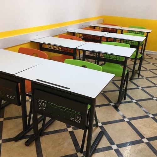 Tisch- und Stuhlkombination / Stahl - Changzhou Zhongtian Fire-proof Decorative Sheets Co., Ltd. - HPL / maßgefertigt / leicht zu reinigen