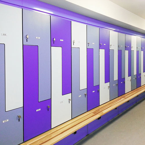 HPL-Garderobenschrank - Changzhou Zhongtian Fire-proof Decorative Sheets Co., Ltd. - Laminat / mit Schlüssel / schlüssellos