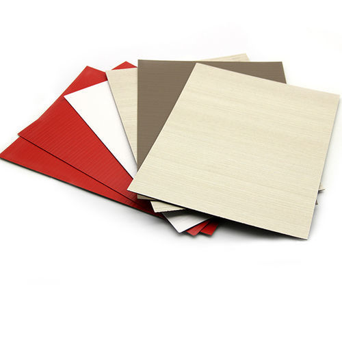Stoffoptik-Dekorlaminat - FORMICA - Changzhou Zhongtian Fire-proof Decorative Sheets Co., Ltd. - einfarbig / Metalloptik / Holzoptik
