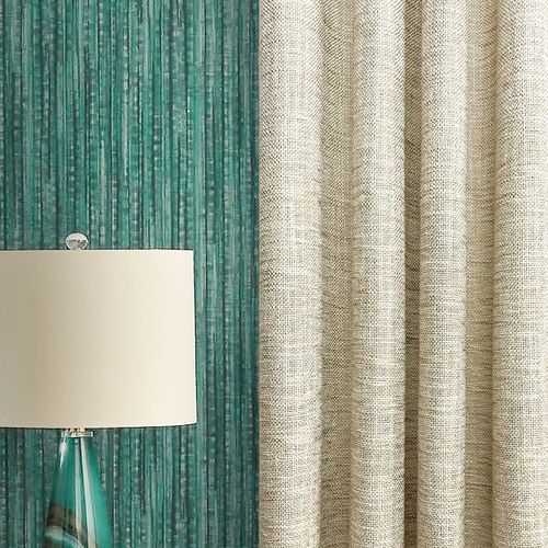 Faltenvorhang - LUCENZA - DEGRAPE - einfarbig / Polyester