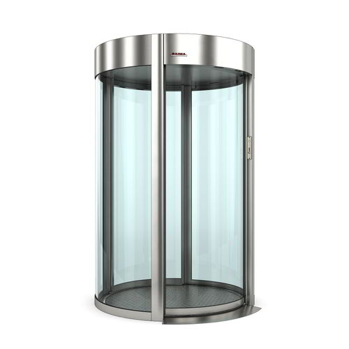 Gebogener Sicherheitsschleuse - Commodoor Light - Saima Sicurezza SpA - für Zugangskontrolle / Glas