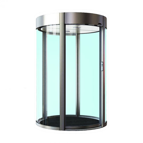 Gebogener Sicherheitsschleuse - Commodoor Light E - Saima Sicurezza SpA - für Zugangskontrolle / Glas